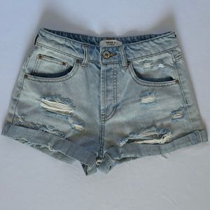 Forever 21 High Waisted Button Up Shorts. Size 24